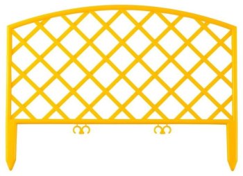 Забор декоративный GRINDA Плетень желтый